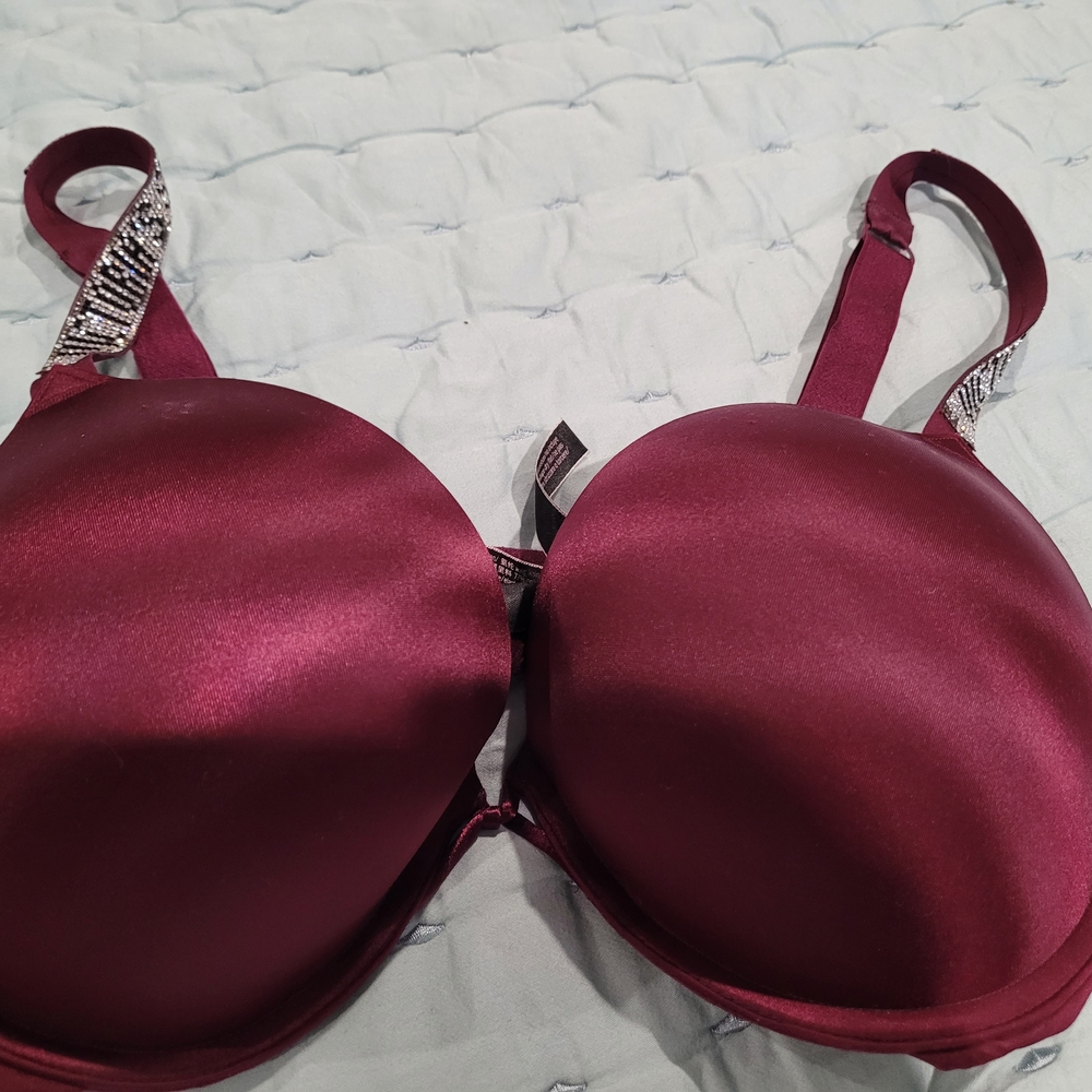 Victoria's Secret Bombshell Pushup Satin Bra In Mir With Rhinebeck